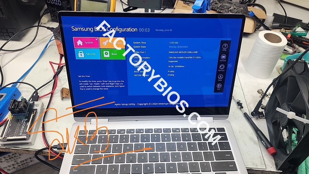 Samsung NP730QED - SAMSUNG NP730QED P12RGJB RGJ BA41-02938C BM REV 1.2 FACTORY BIOS - Image 2