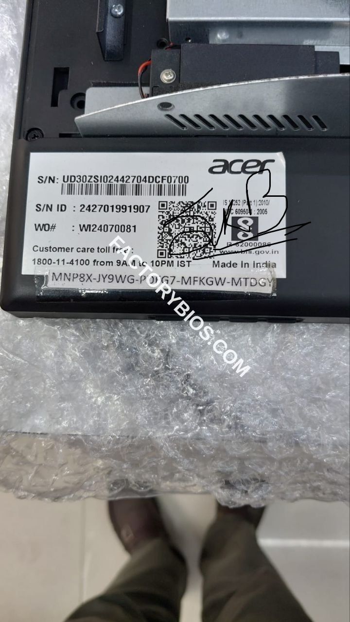 Acer Veriton Z4694G(D22W1)/AI023.8 - ACER ACERB660-016 ACERB660 Veriton Z4694G D22W1 AI023.8 LVDS BIOS LAN DRV 16MB FACTORY BIOS - Image 2