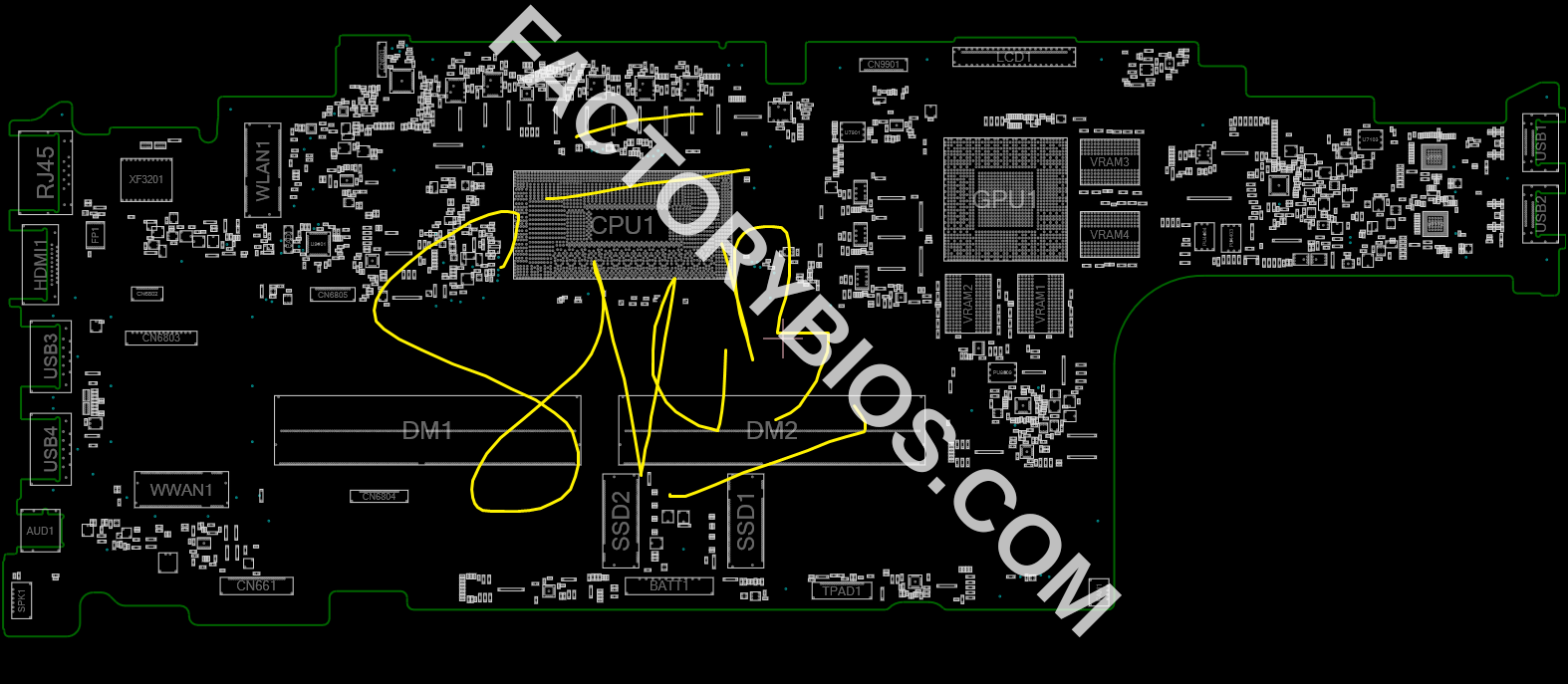 Dell Latitude 5550 RPL COR LP - Dell Latitude 5550 RPL COR LP 16MB 32MB CSME 18 223092-1 BOARDVIEW FCATORY BIOS - Image 2