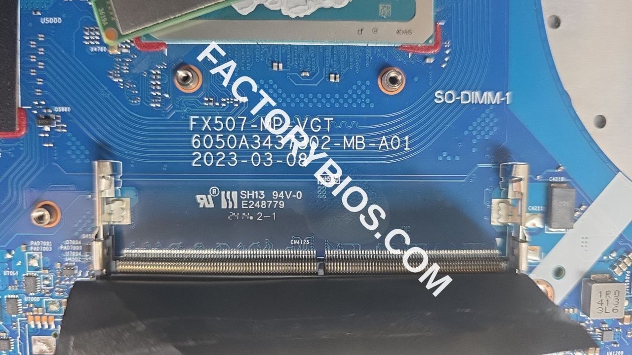 Asus ASUS FX507VV - ASUS FX507VV FX507-MP-VGT 6050A3437302-MB-A01 SRMJ0 FACTORY BIOS  - Image 1